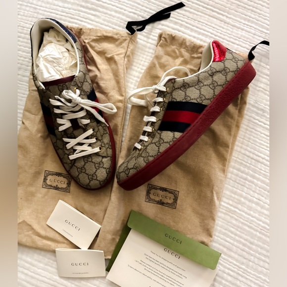Gucci GG Ace Supreme Low Top Sneaker - Picture 1 of 12